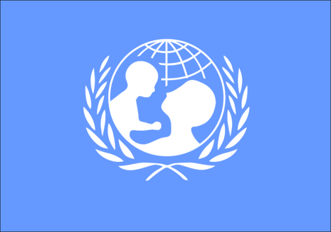 Das Foto zeigt das Logo von UNICEF