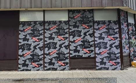 Das Foto zeigt die Front eines Modegeschäfts in Dortmund, das von der Marke "Thor Steinar" angemietet ist. 